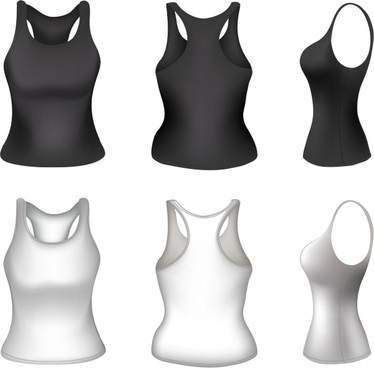 Women Tank Top Template Free Vector Download 374x368 Women Tank Top Template Free Vector Download