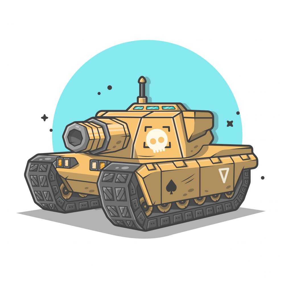 Mini Tank Vector Illustration 991x991 Mini Tank Vector Illustration