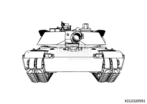 Sketch Of Military Tank Vector Art Stock Image And Royalty Free 500x354 Sketch Of Military Tank Vector Art Stock Image And Royalty Free