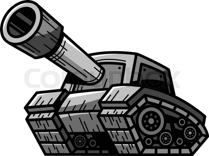 Cartoon Army Tank Machine With Big Stock Vector Colourbox 800x598 Cartoon Army Tank Machine With Big Stock Vector Colourbox