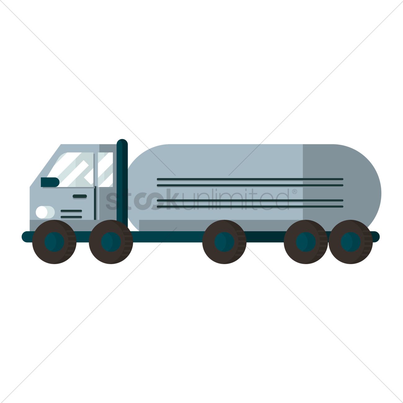 1300x1300 Tank Truck Vector Image