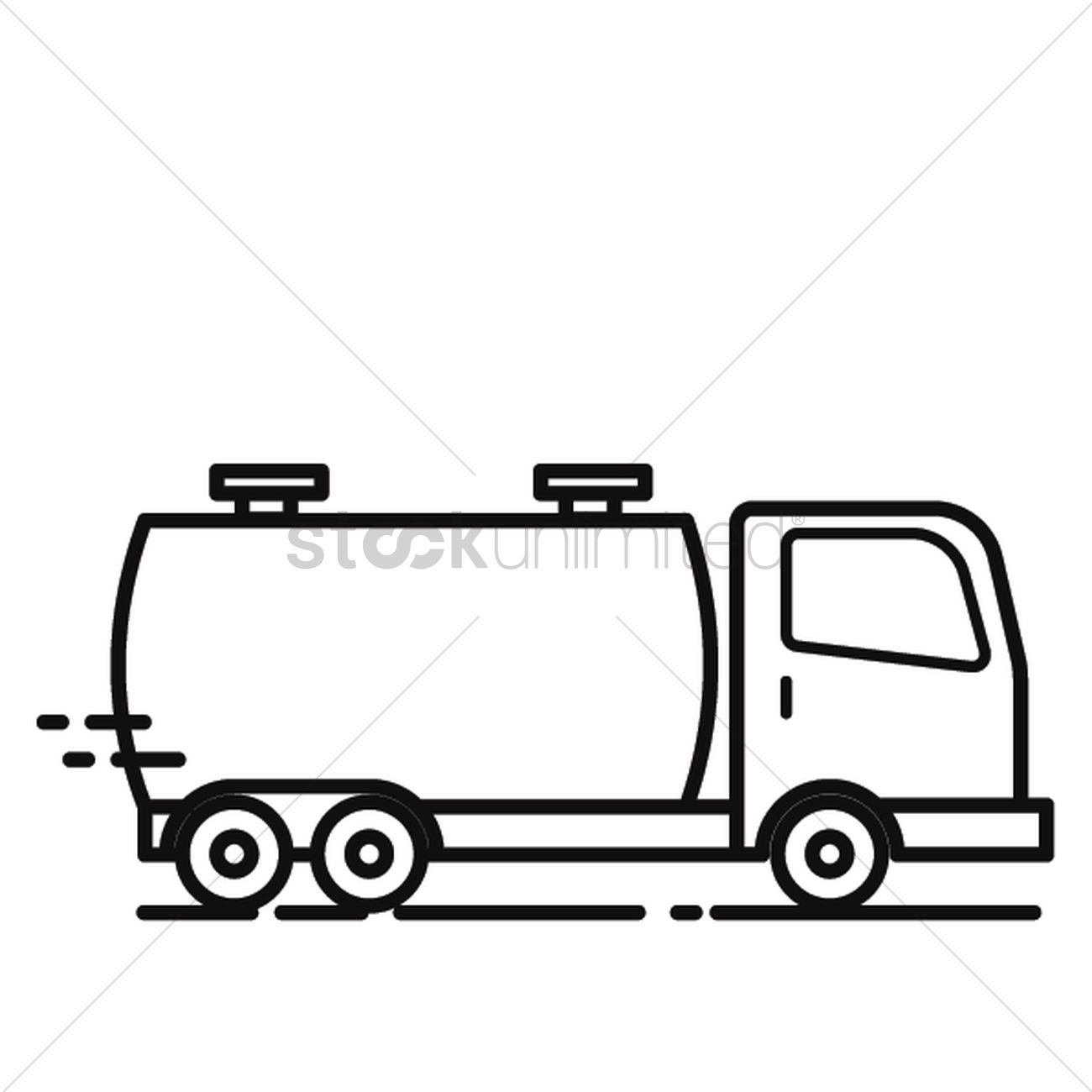 1300x1300 Tank Truck Vector Image