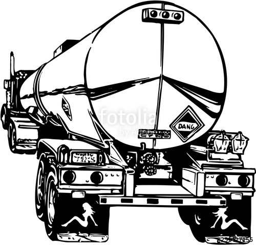 500x480 Tanker Truck Vector Illustration Stock Image And Royalty Free