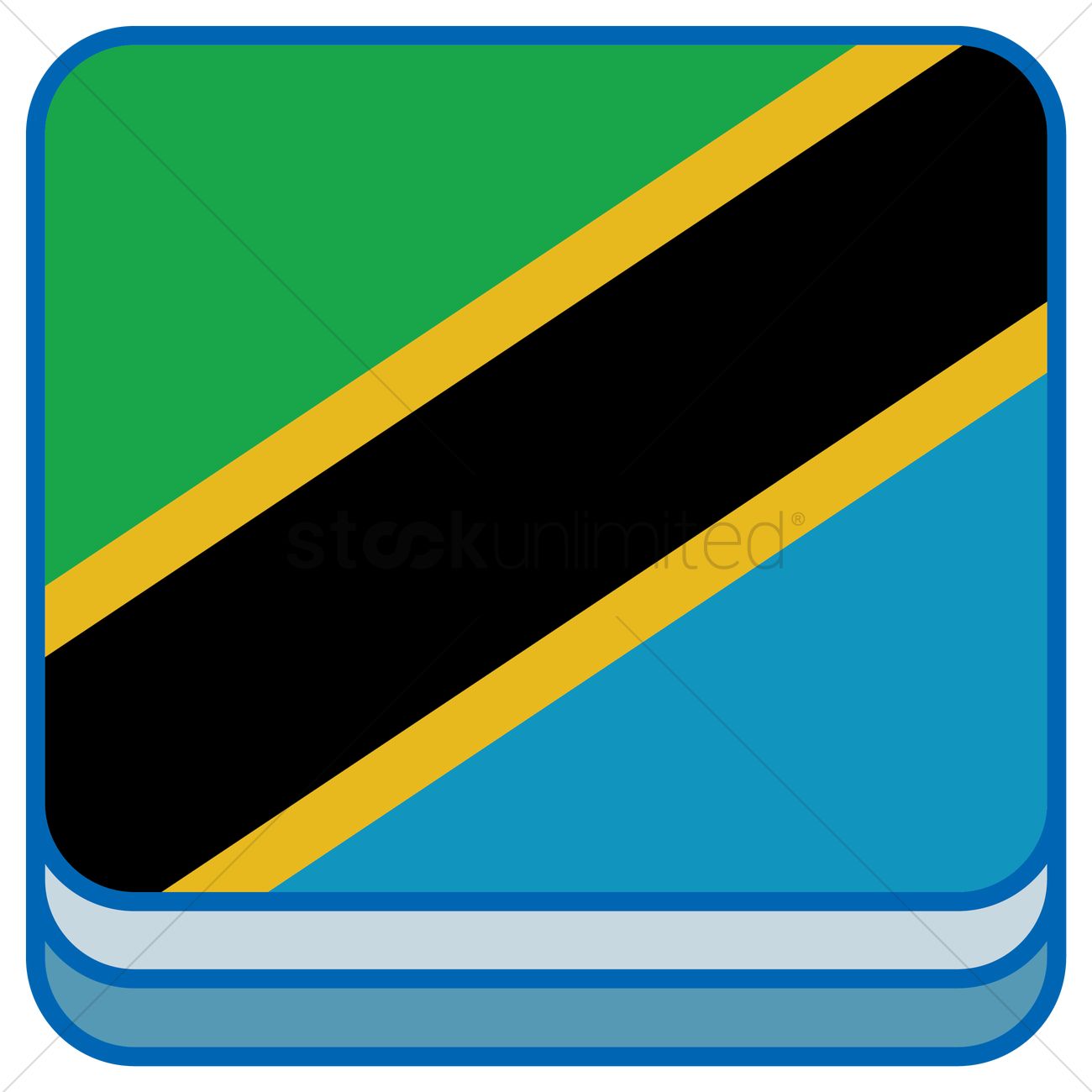 Tanzania Flag Vector Image 1300x1300 Tanzania Flag Vector Image