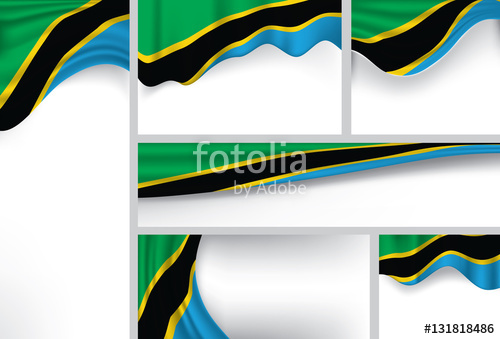 Vector Tanzanian Flag, Tanzania Colors 500x339 Vector Tanzanian Flag, Tanzania Colors