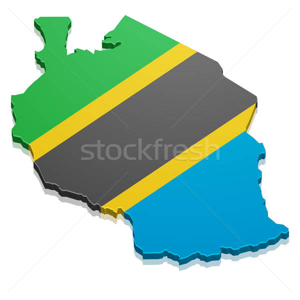 600x600 Map Tanzania Vector Illustration Felix Pergande