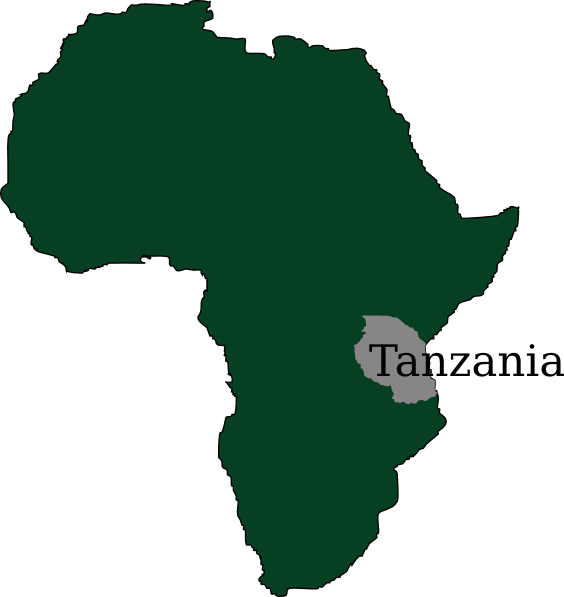 564x597 Tanzania Map Clip Art