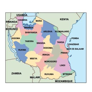 324x324 Tanzania Vector Maps For Adobe Illustrator As Vector Maps