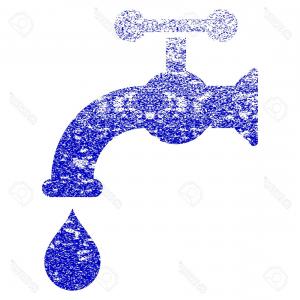300x300 Photostock Vector Water Tap Vector Textured Icon For Overlay