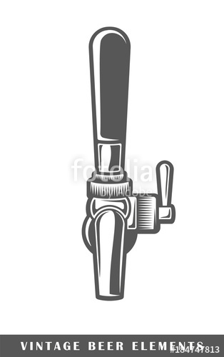 314x500 Beer Tap Isolated On White Background Stock Image And Royalty