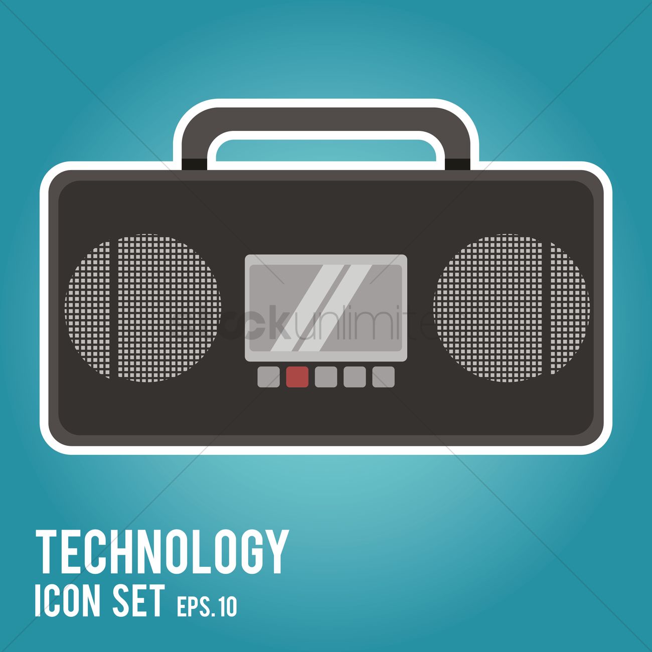 Free Tape Recorder Vector Image 1300x1300 Free Tape Recorder Vector Image