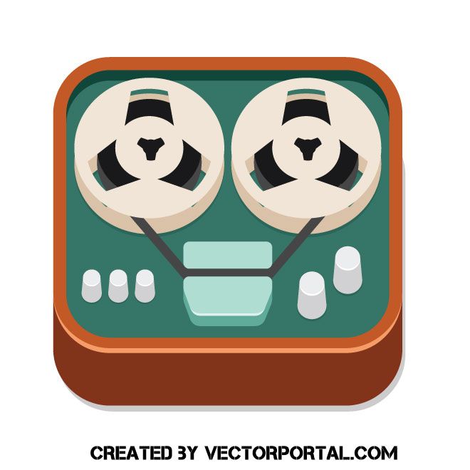 Reel To Reel Tape Recorder Vector Image Technology Vector 660x660 Reel To Reel Tape Recorder Vector Image Technology Vector