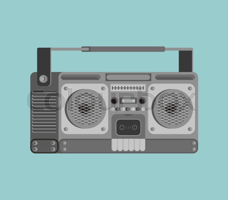 Boombox Retro Isolated Tape Recorder Stock Vector Colourbox 800x701 Boombox Retro Isolated Tape Recorder Stock Vector Colourbox