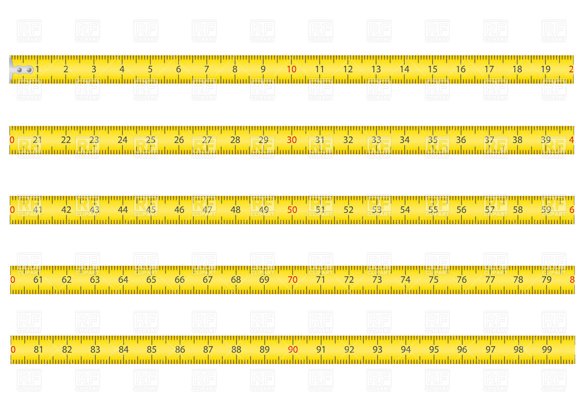 1200x843 Measuring Tape Vector Image Of Objects Konturvid
