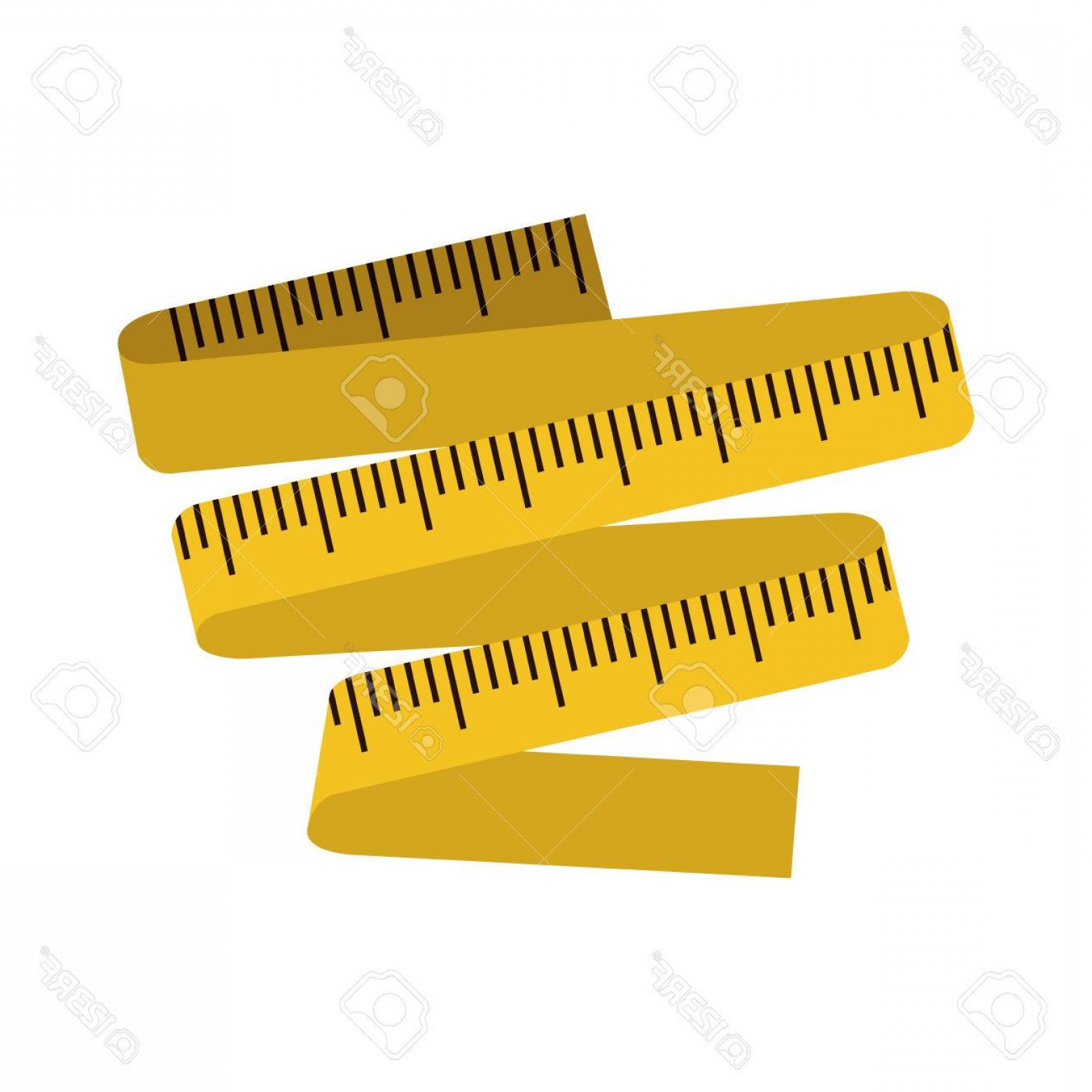 1560x1560 Photostock Vector Silhouette Color With Measuring Tape Vector