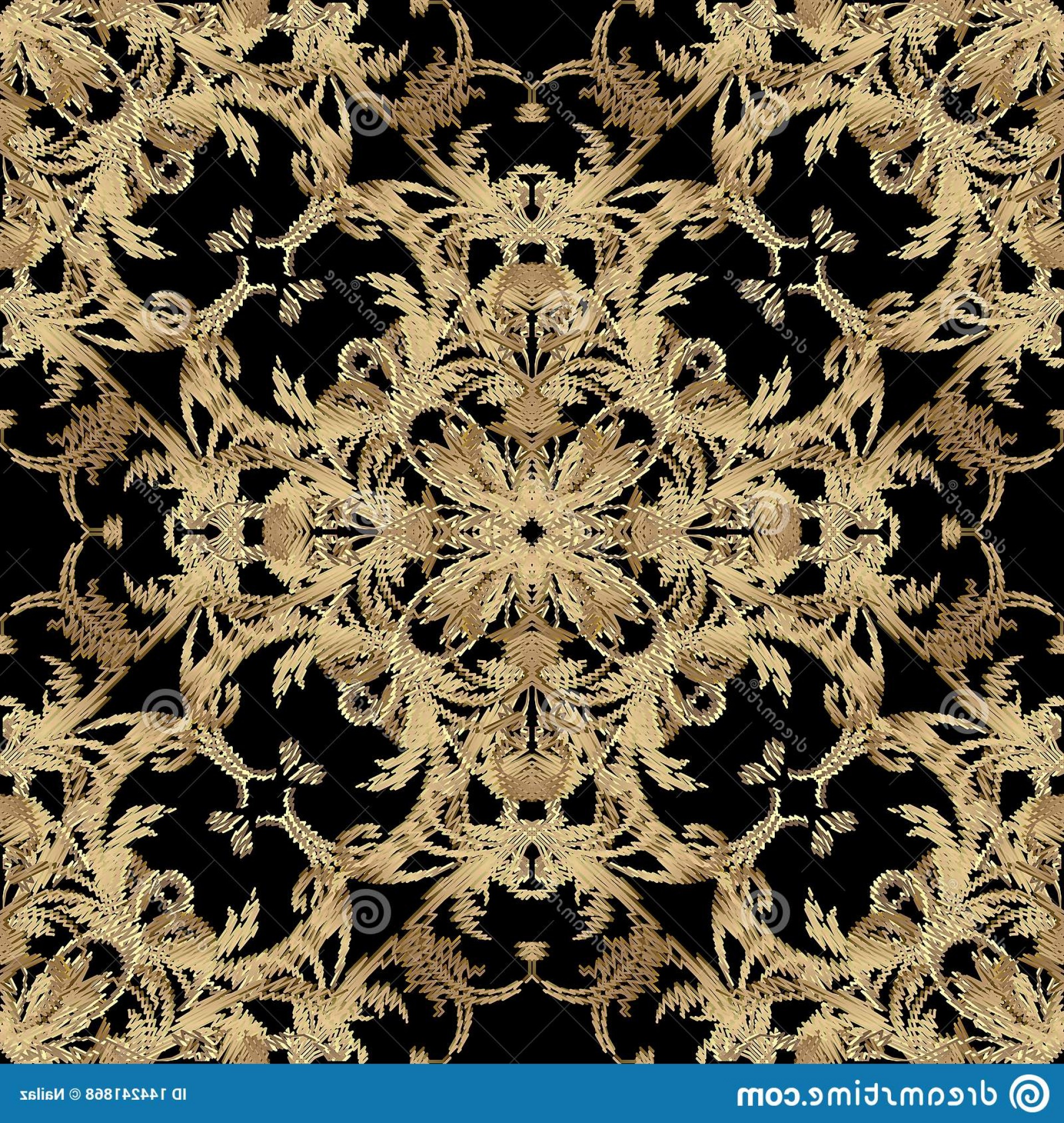 1920x2026 Textured Luxury Baroque Embroidery Seamless Pattern Vector