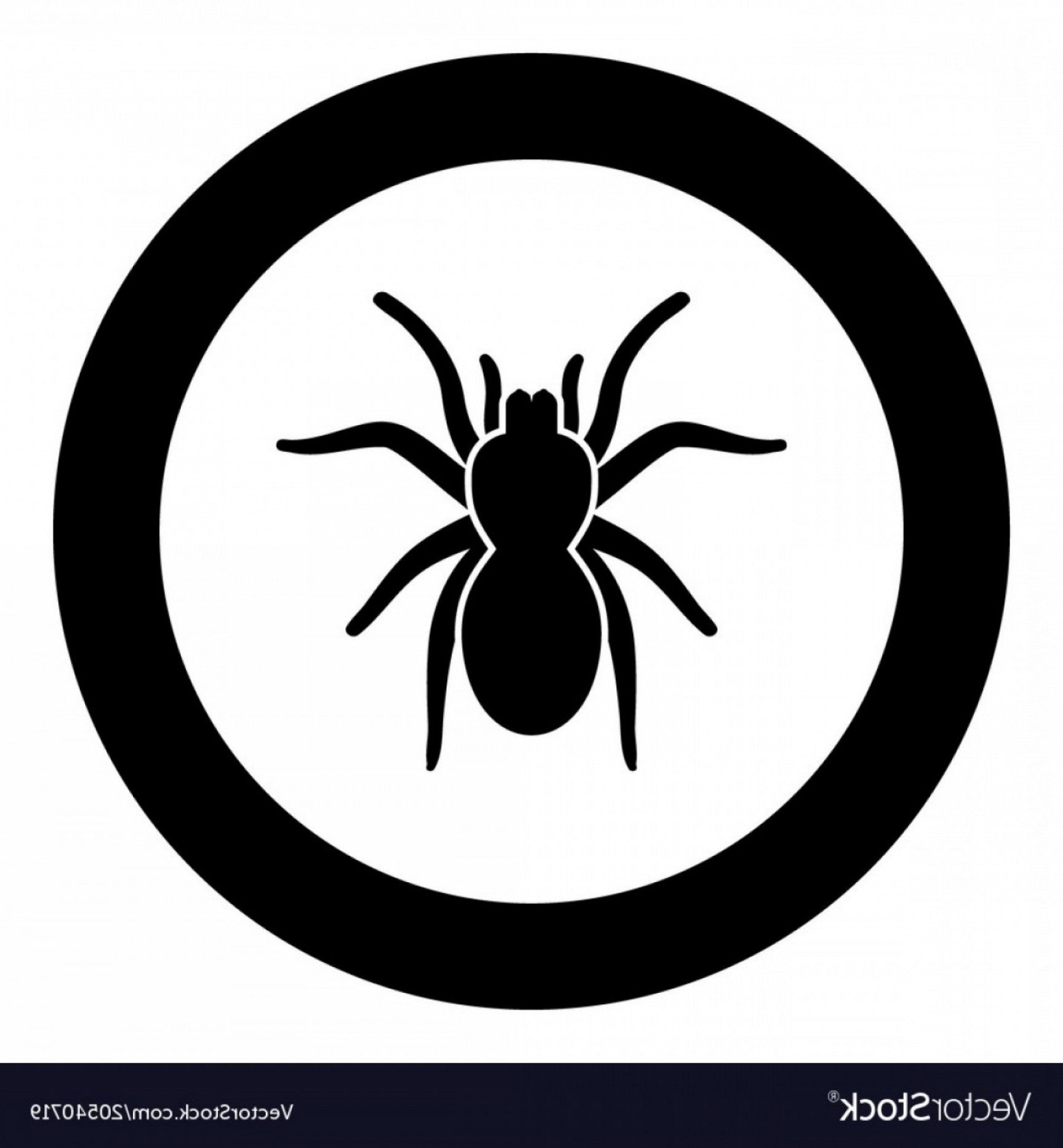 1728x1866 Spider Or Tarantula Black Icon In Circle Vector Handandbeak