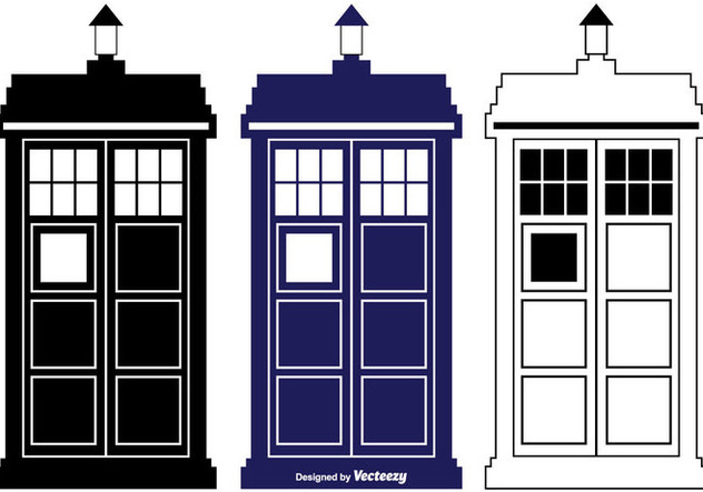 632x443 Tardis Vector Silhouette Shapes Free Vector Download Cannypic