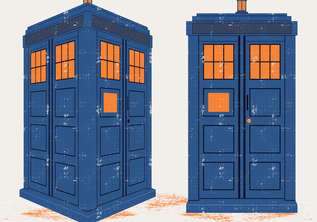 632x443 Vintage Tardis Vector Free Vector Download Cannypic