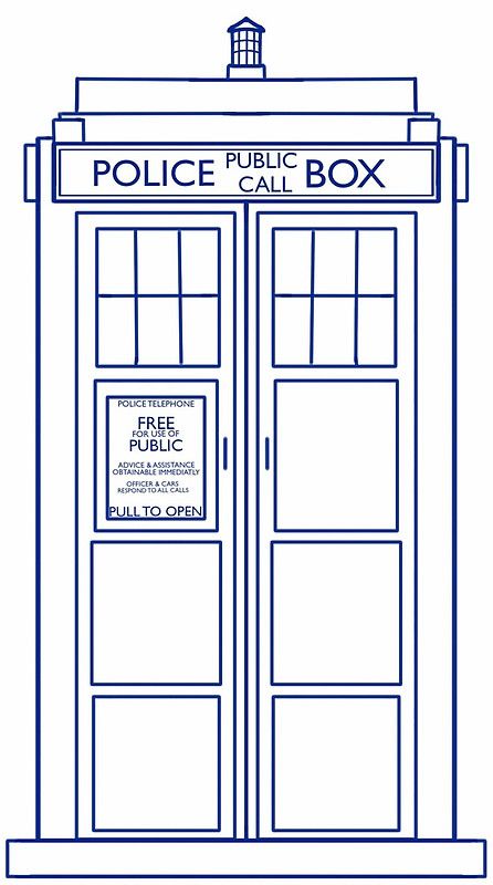 Tardis Vector Outline at Vectorified.com | Collection of Tardis Vector ...