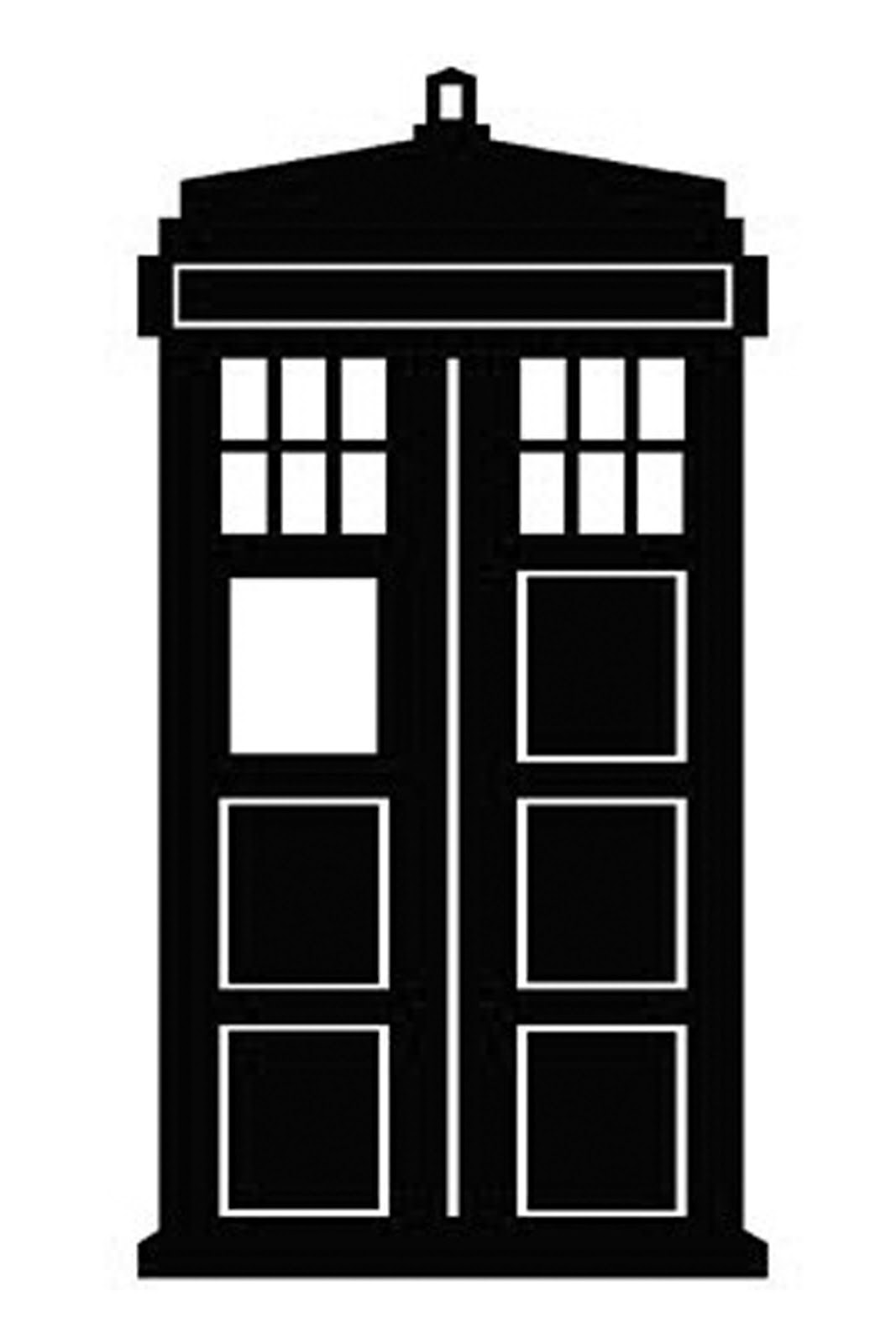 1067x1600 Doctor Who Tardis Outline Free Image