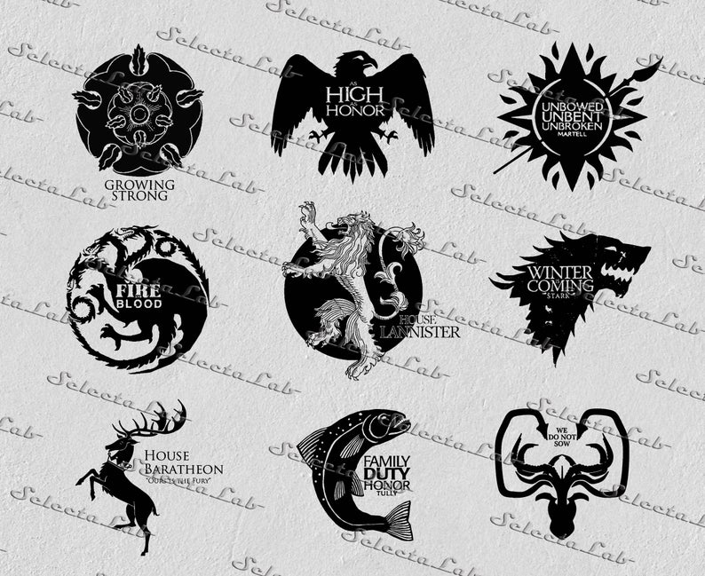 794x649 Digital Png Game Of Thrones Inspired House Sigil Etsy