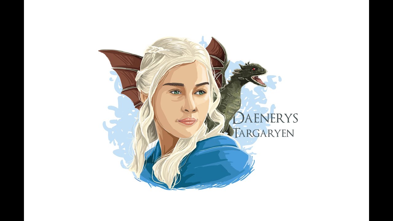 1280x720 Vector Tutorial Daenerys Targaryen