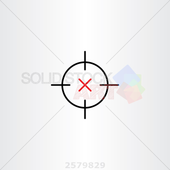 Stock Illustration Of Sniper Target Icon Vector Design Symbol 340x340 Stock Illustration Of Sniper Target Icon Vector Design Symbol