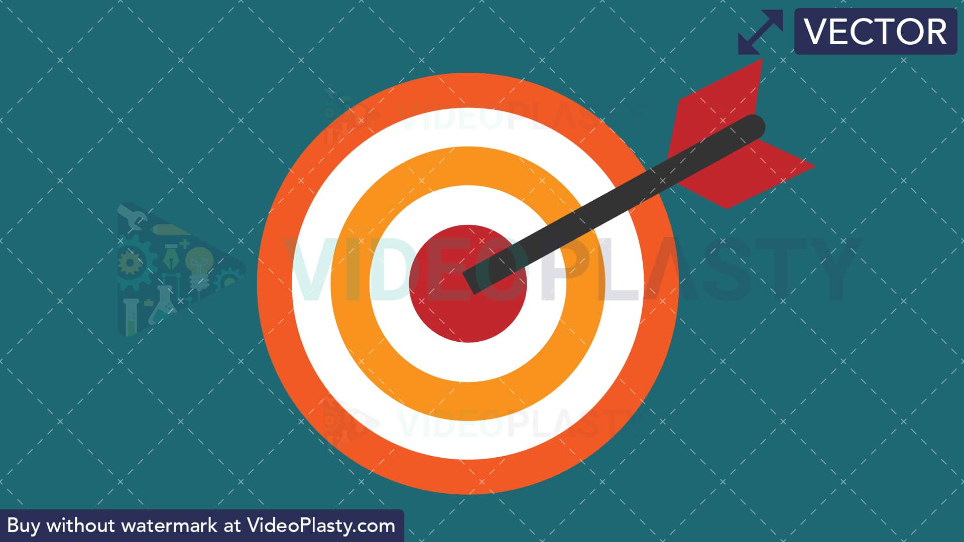 Target Flat Icon 1920x1080 Target Flat Icon