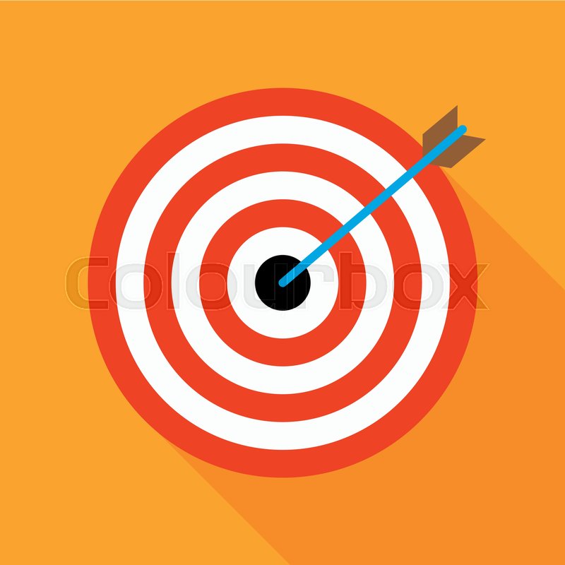Target Icon Vector Illustration Flat Stock Vector Colourbox 800x800 Target Icon Vector Illustration Flat Stock Vector Colourbox
