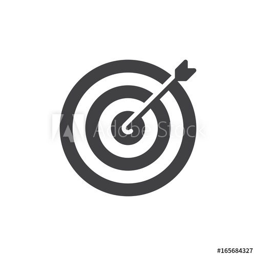 Target Icon Vector, Filled Flat Sign, Solid Pictogram Isolated 500x500 Target Icon Vector, Filled Flat Sign, Solid Pictogram Isolated