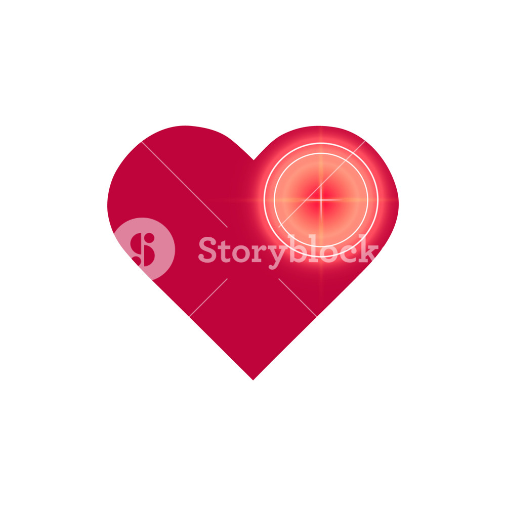 Love Target Logo Icon Design Glitch, Neon Effect Heart In Target 1000x1000 Love Target Logo Icon Design Glitch, Neon Effect Heart In Target