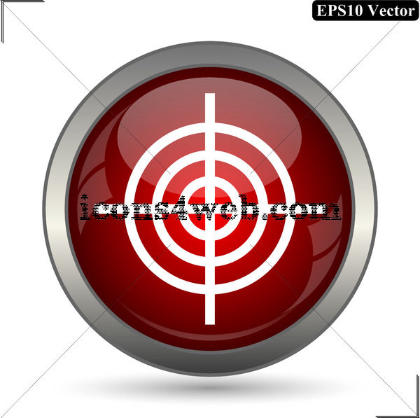 600x597 Target Vector Icon Target Vector Button