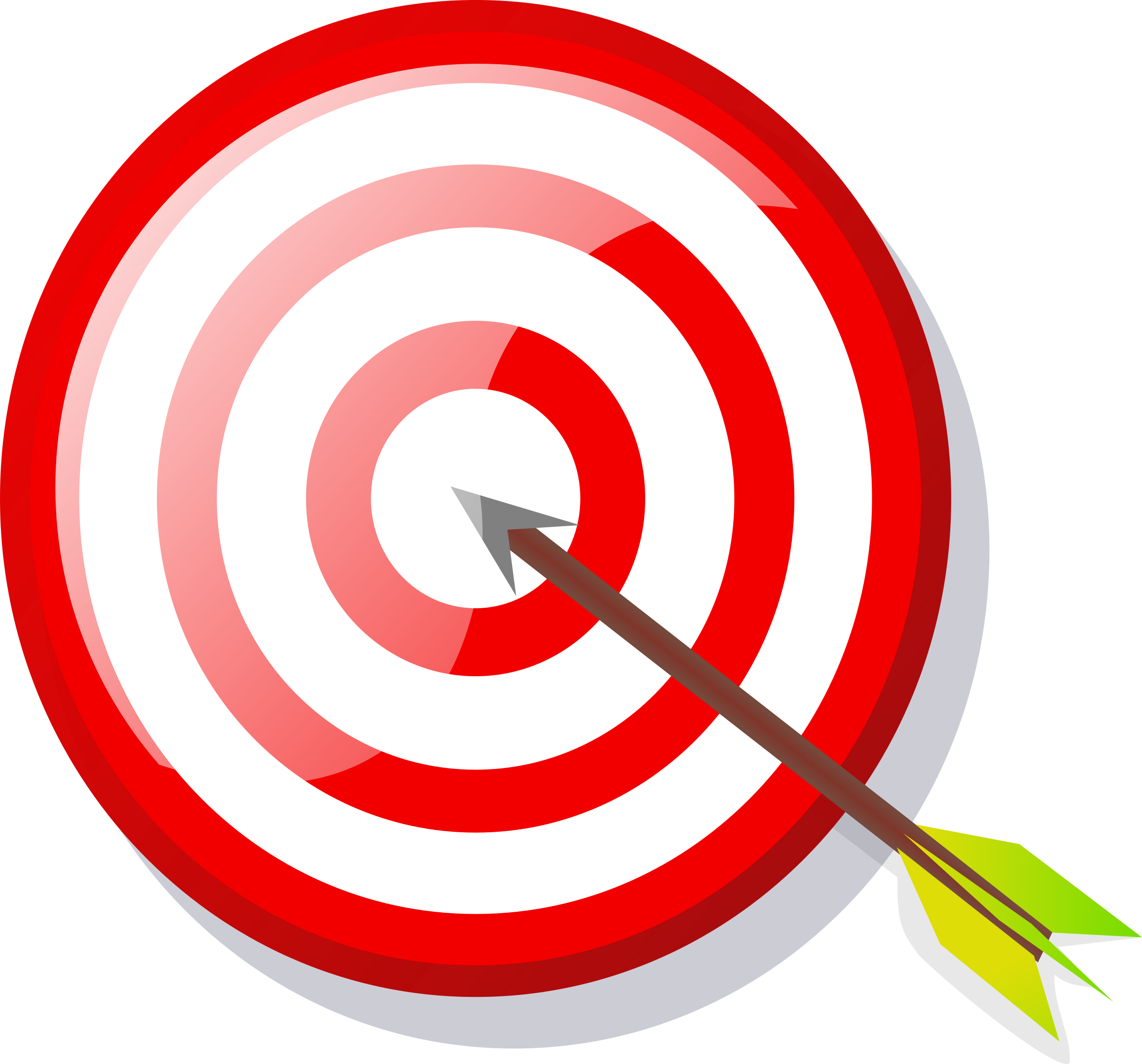 2400x2236 Arrow And Target Vector Clipart Image