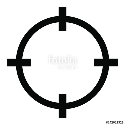 Aim Icon, Gun, Target Vector Illustration Stock Image And Royalty 500x500 Aim Icon, Gun, Target Vector Illustration Stock Image And Royalty