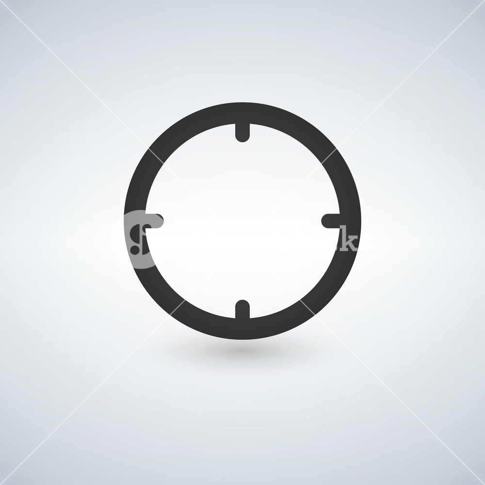 Black Target Vector Icon Isolated On White Background Royalty 1000x1000 Black Target Vector Icon Isolated On White Background Royalty