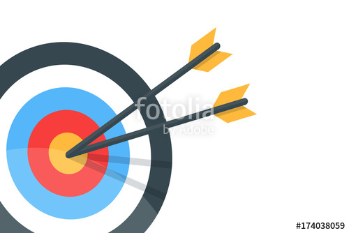Horizontal Banner With The Image Of An Arrow And A Target Vector 500x334 Horizontal Banner With The Image Of An Arrow And A Target Vector