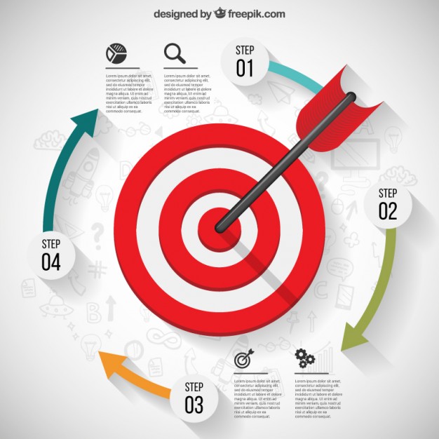 Business Target Infographic Vector Free Download 626x626 Business Target Infographic Vector Free Download