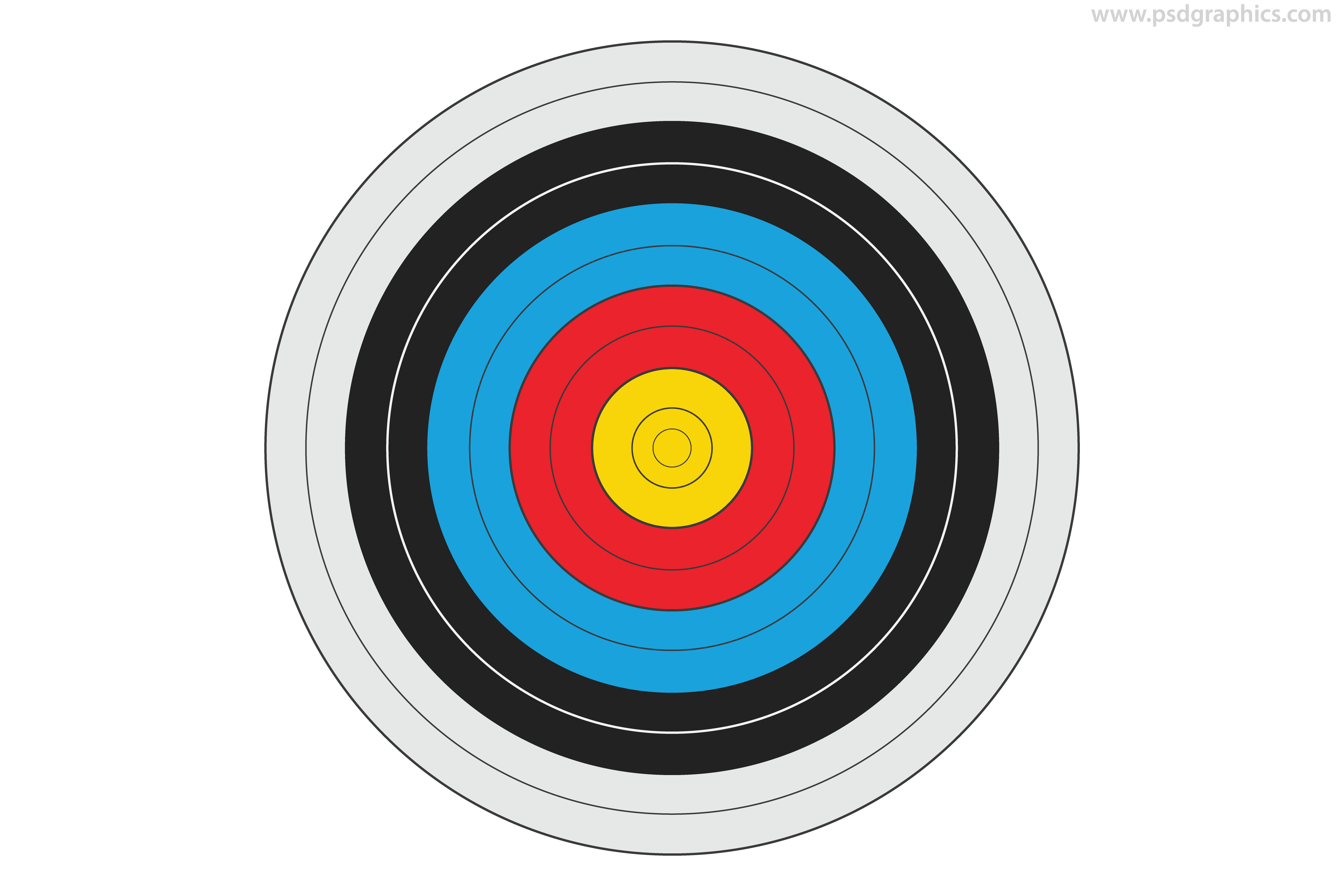 5200x3467 Archery Target Vector Psdgraphics