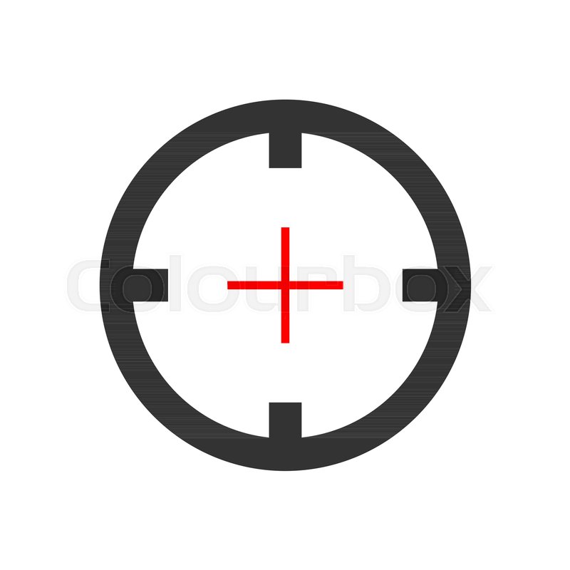 800x800 Shooting Target Vector Icon In Flat Stock Vector Colourbox