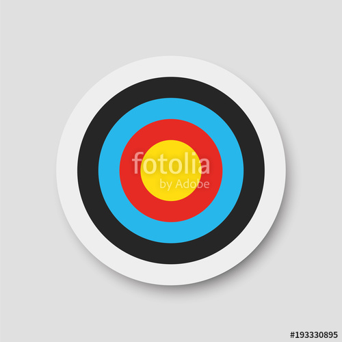 500x500 Archery Target Vector Illustration Stock Image And Royalty Free