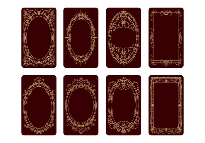 700x490 Tarot Card Back Design Vector