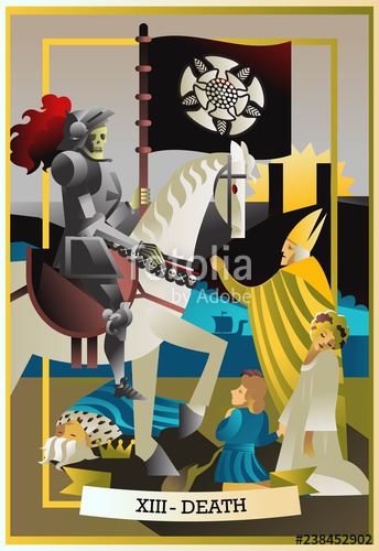 344x500 Tarot Card Death Stock Image And Royalty Free Vector