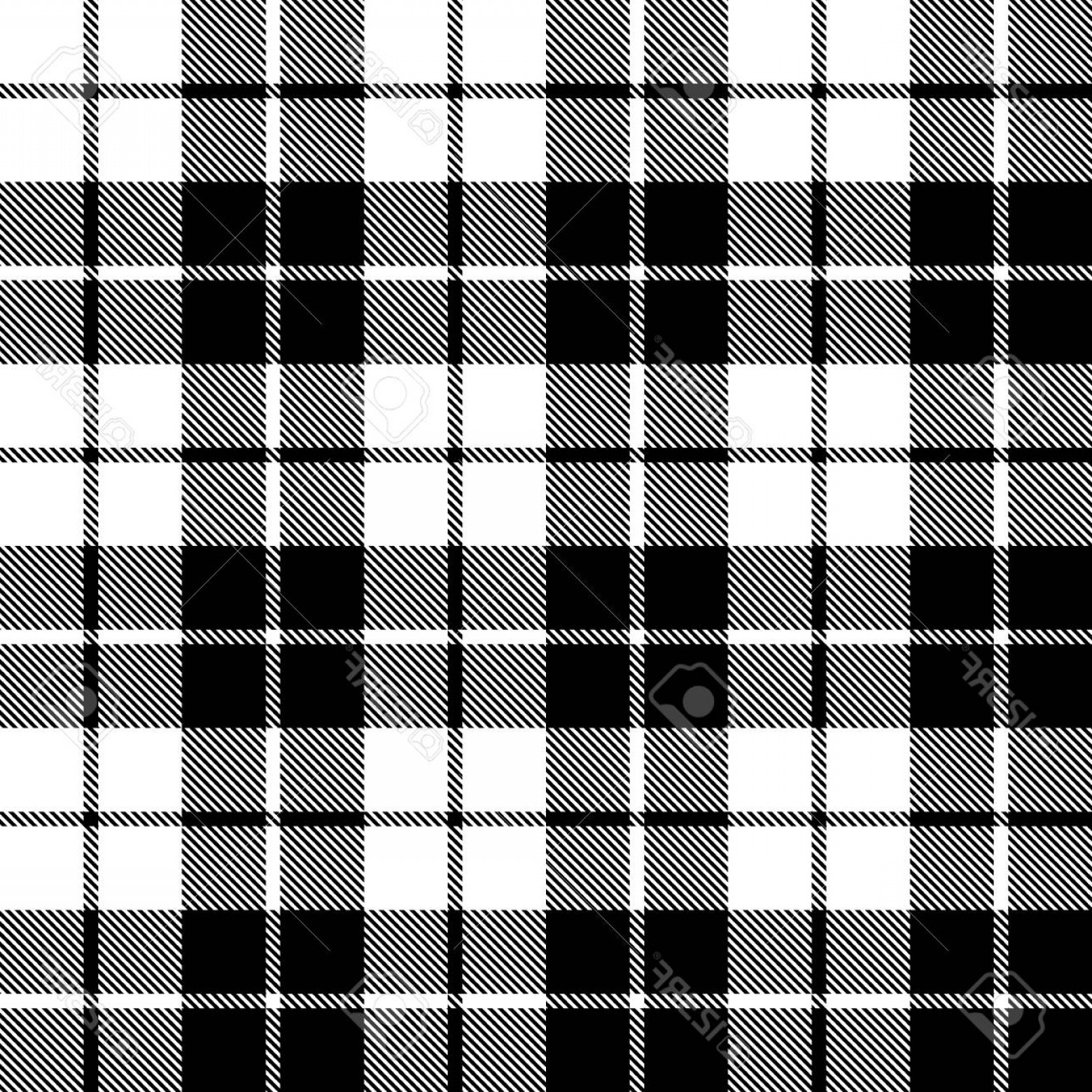 1560x1560 Photostock Vector Fabric Texture Seamless Pattern Black Tartan