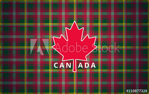 500x317 Canada Day Greeting Card Background With Canadian Red Maple Leaf