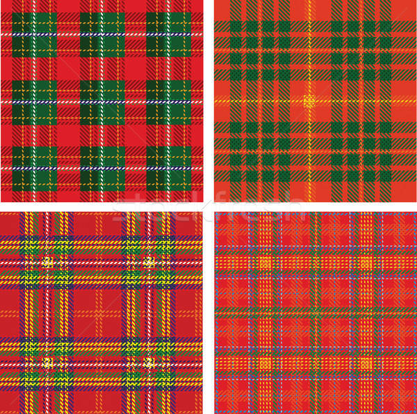 600x596 Vector Pattern Of Seamless Tartan Plaid Vector Illustration