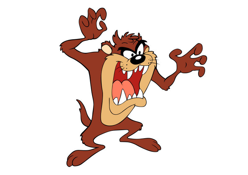 Tasmanian Devil Cartoon Vector at Vectorified.com | Collection of ...