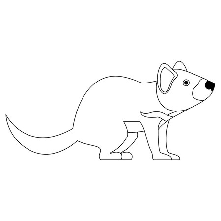 450x450 Wild Tasmanian Devil Creature Vector Illustration Design Royalty