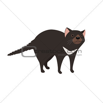 340x340 Image Tasmanian Devil With Black Fur Vector Illustration