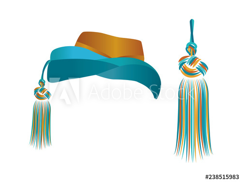 500x375 Ottoman Tasseled Hat And Tassel Vector Illustration